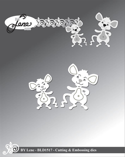 By Lene dies Mini mice 3,6x4,4-2,8x3,4cm